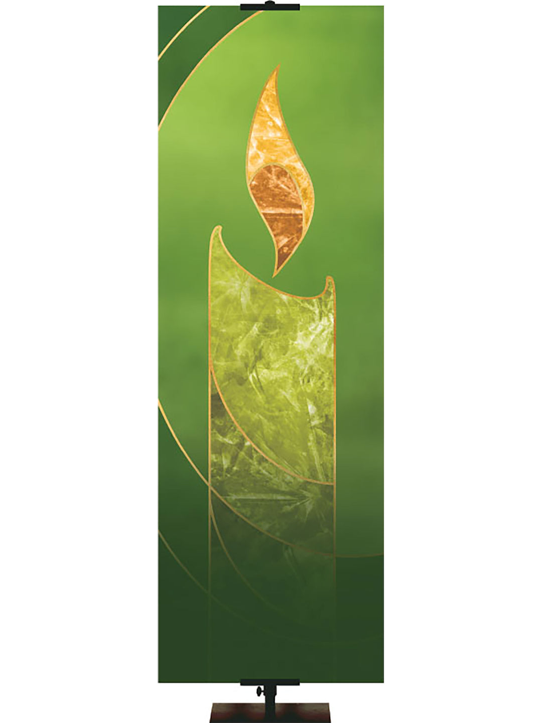 Christmas Liturgy Custom Banner Candle (Left) - Custom Liturgical Banners - PraiseBanners