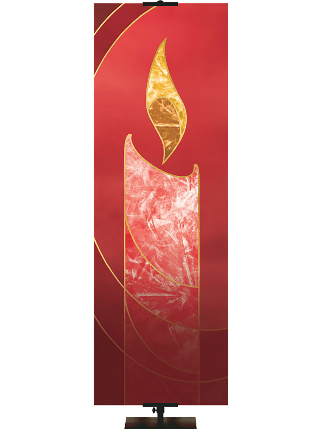 Christmas Liturgy Custom Banner Candle (Left) - Custom Liturgical Banners - PraiseBanners