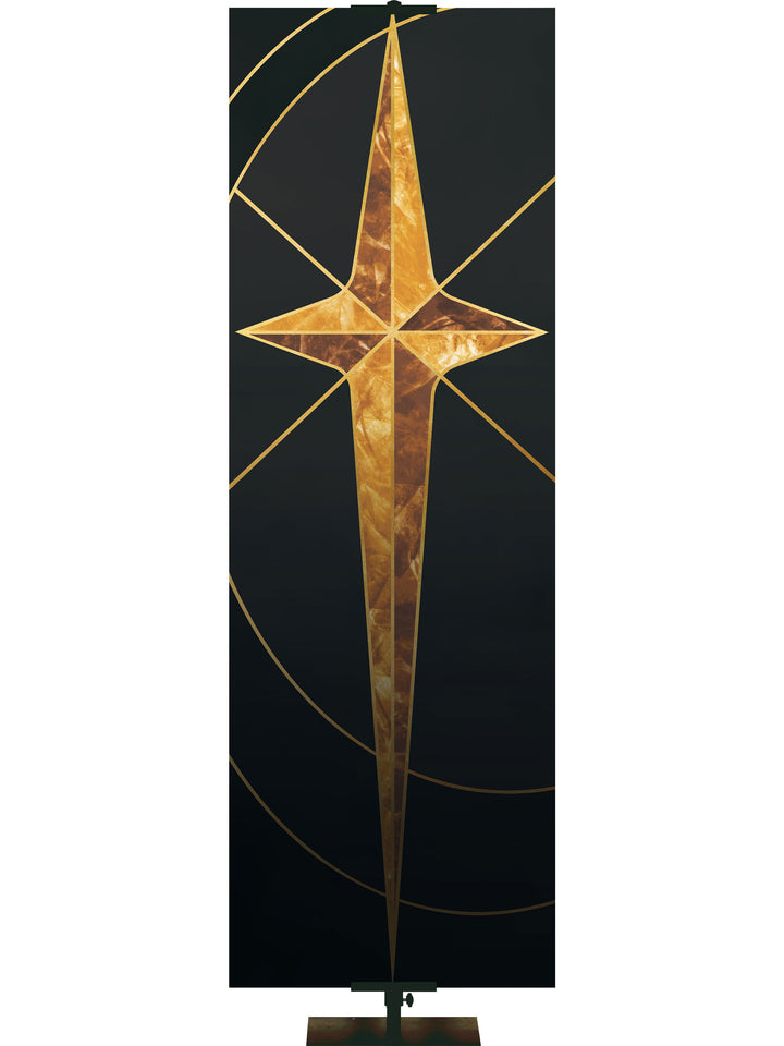 Christmas Liturgy Custom Banner Star (Left) - Custom Liturgical Banners - PraiseBanners