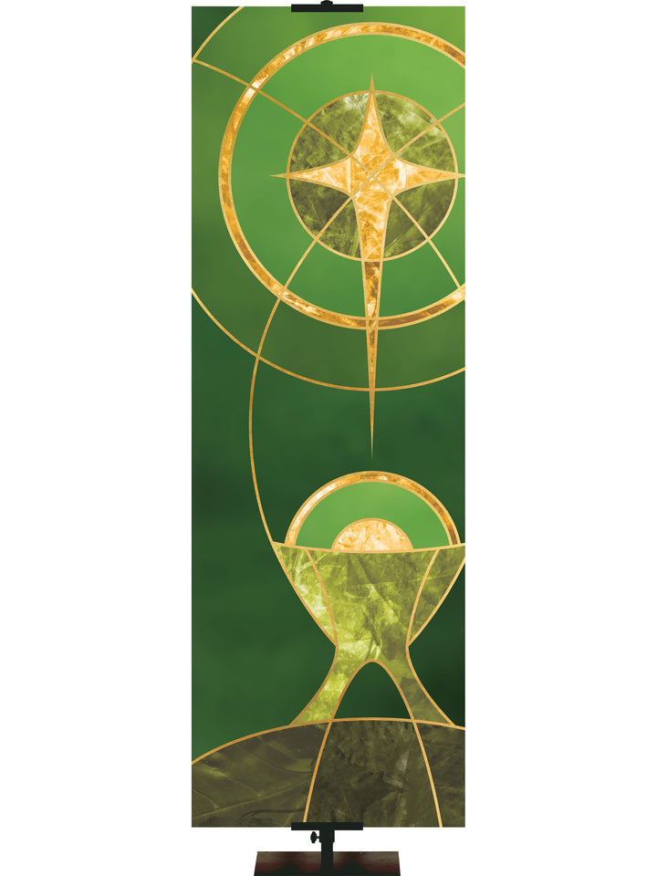 Christmas Liturgy Custom Banner Liturgy Manger (Right) - Custom Liturgical Banners - PraiseBanners