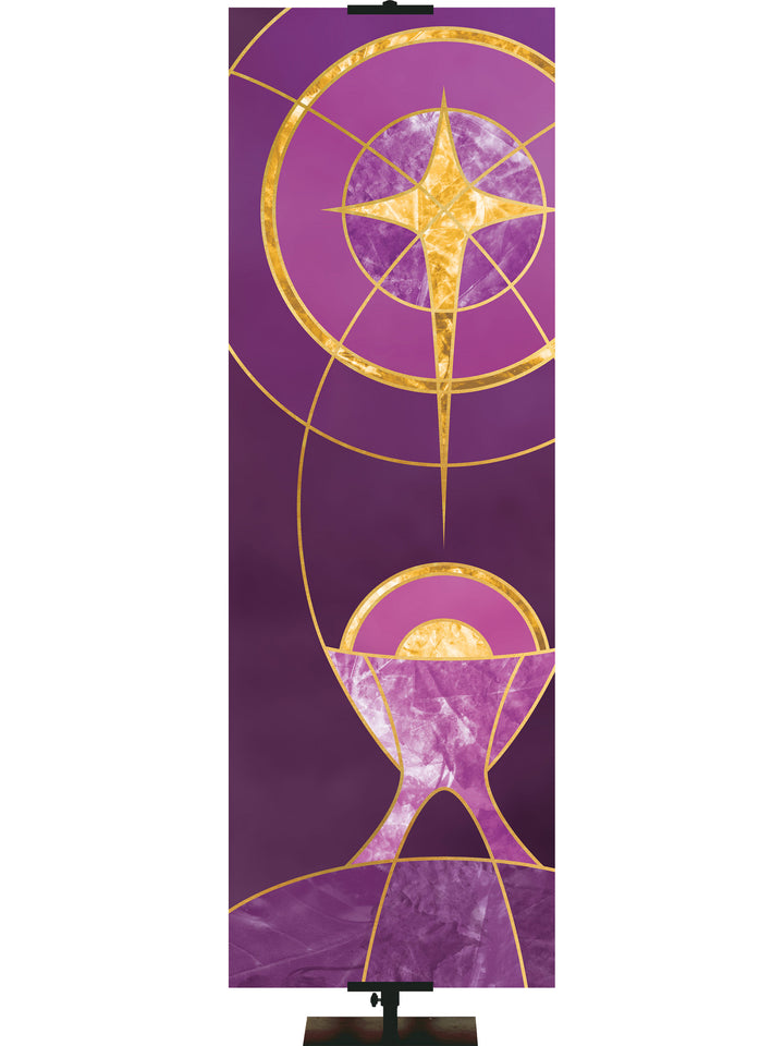 Christmas Liturgy Custom Banner Liturgy Manger (Right) - Custom Liturgical Banners - PraiseBanners