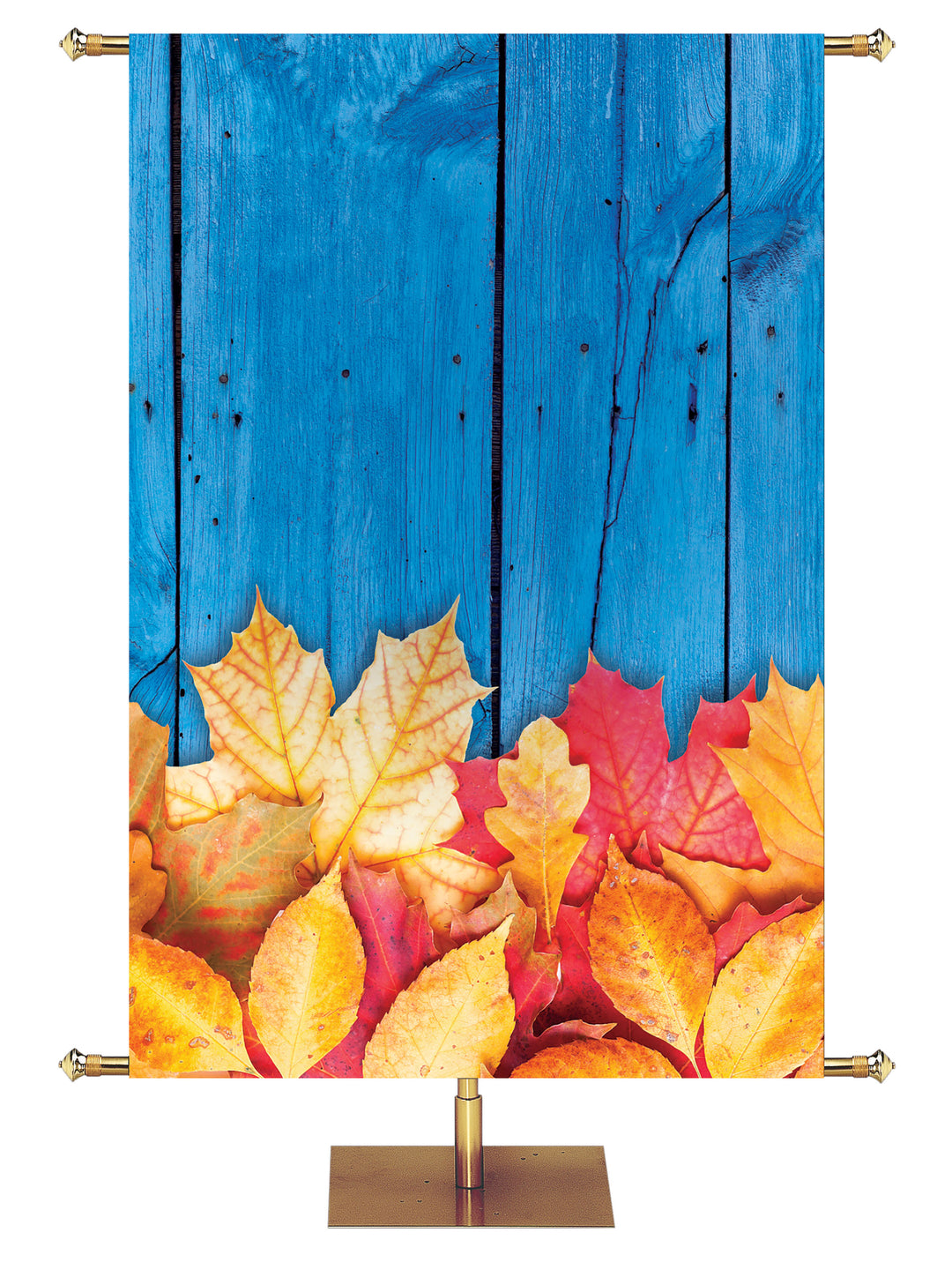 Custom Banner Creation Fall & Thanksgiving Give Thanks with a Grateful Heart - Custom Fall Banners - PraiseBanners