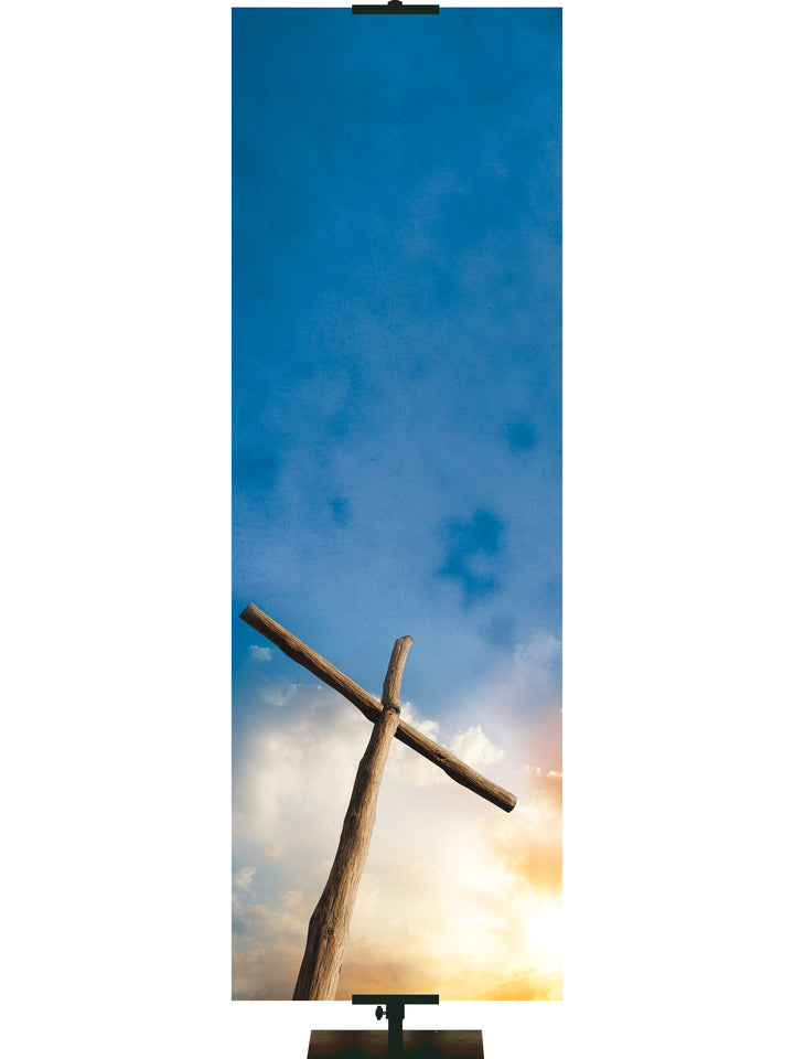 Custom Cross in Sky - Custom Easter Banners - PraiseBanners