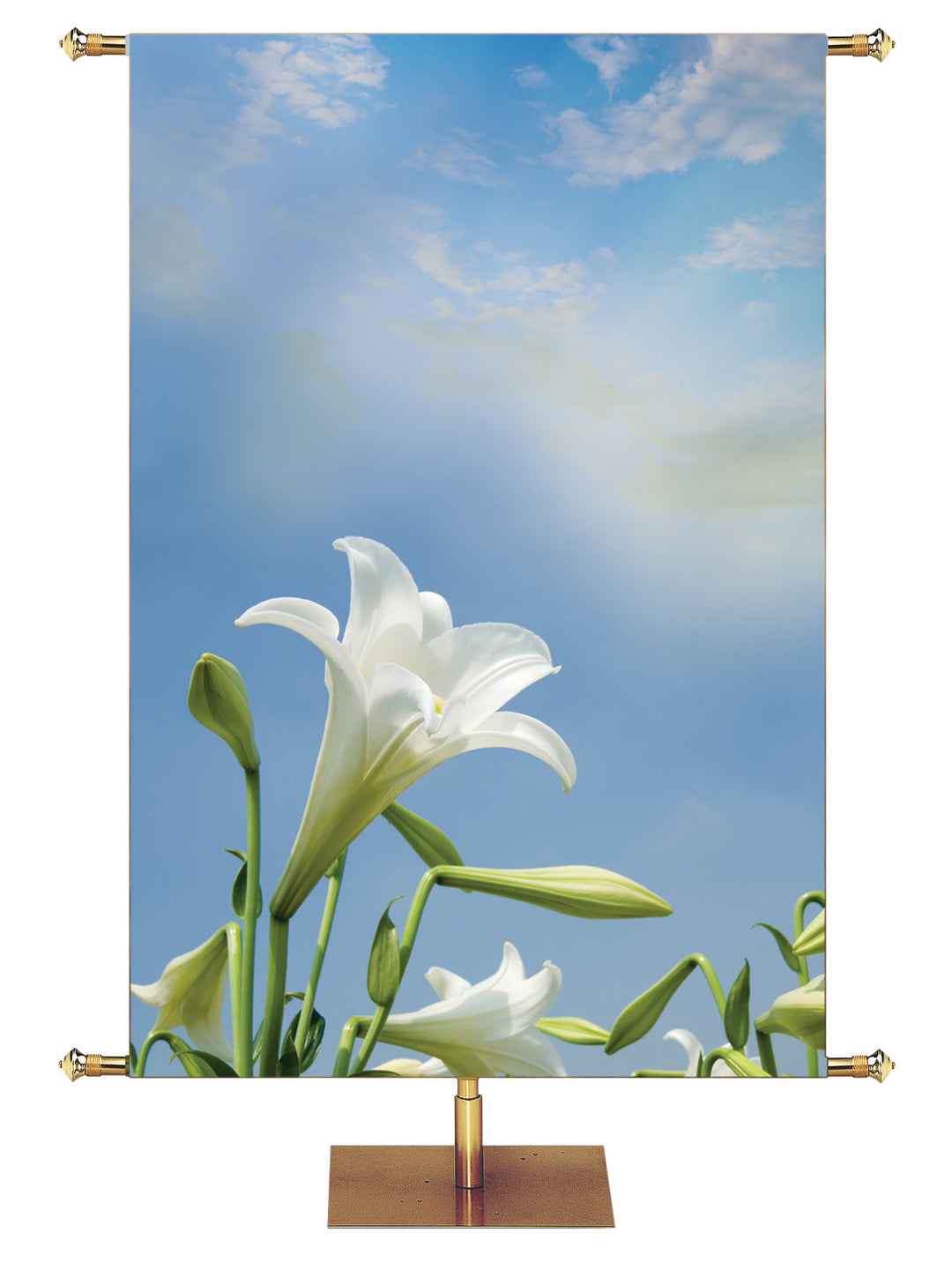 Lily & Sky Left Contemporary Easter Custom Banner - Custom Easter Banners - PraiseBanners