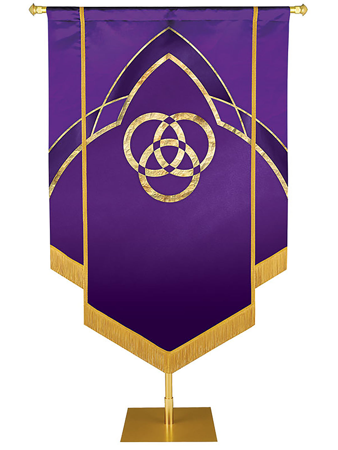 Custom Embellished Faith Eternal Emblem Trinity - Custom Hand Crafted Banners - PraiseBanners