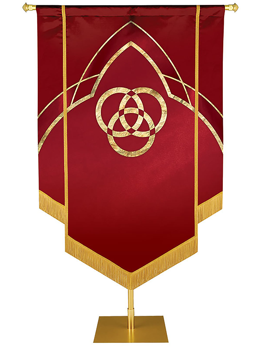 Custom Embellished Faith Eternal Emblem Trinity - Custom Hand Crafted Banners - PraiseBanners