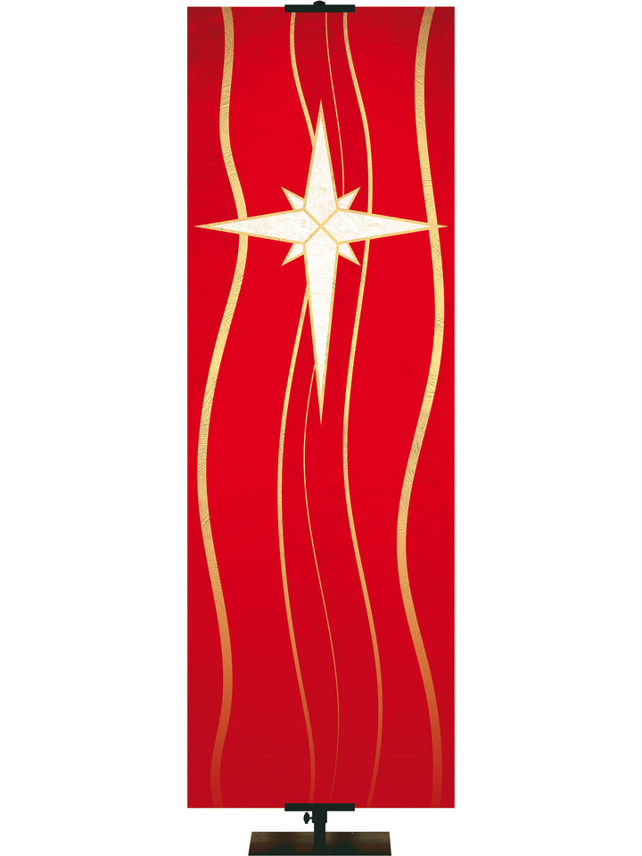 Custom Banner Experiencing God Symbols Star - Custom Liturgical Banners - PraiseBanners