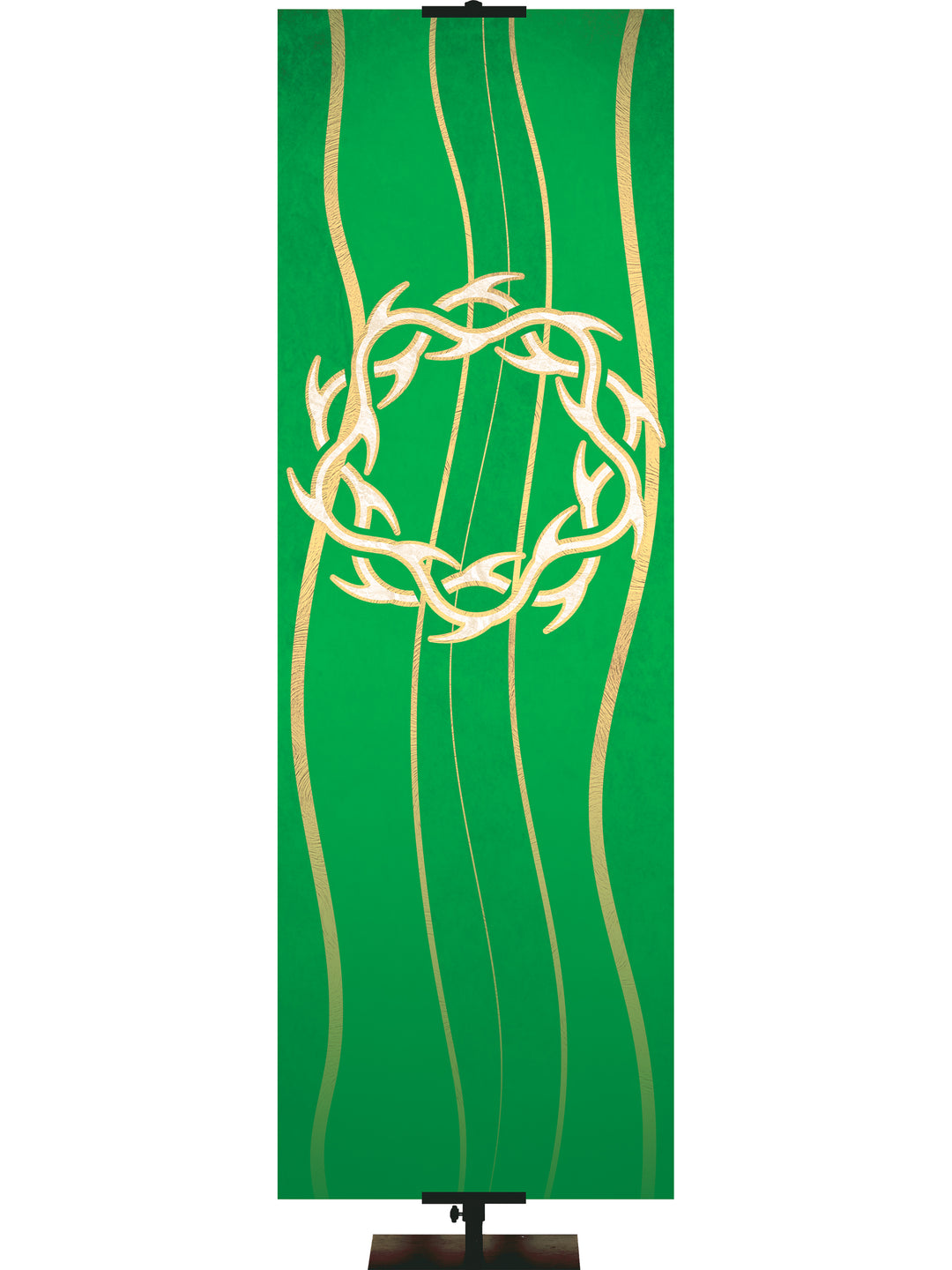 Custom Banner Experiencing God Symbols Crown of Thorns - Custom Liturgical Banners - PraiseBanners