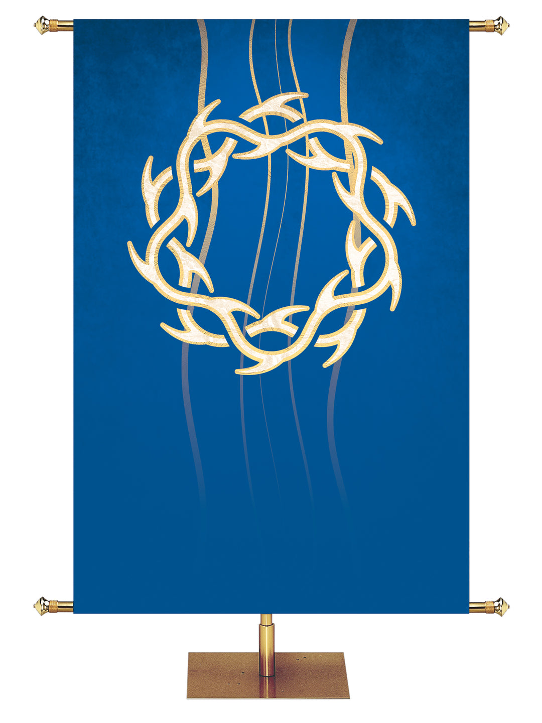 Custom Banner Experiencing God Symbols Crown of Thorns - Custom Liturgical Banners - PraiseBanners