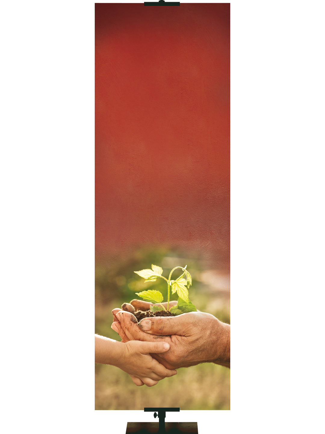 Plant in Hand Custom Banner - Custom Year Round Banners - PraiseBanners