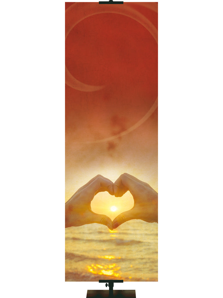 Heart and Hands Custom Banner - Custom Year Round Banners - PraiseBanners