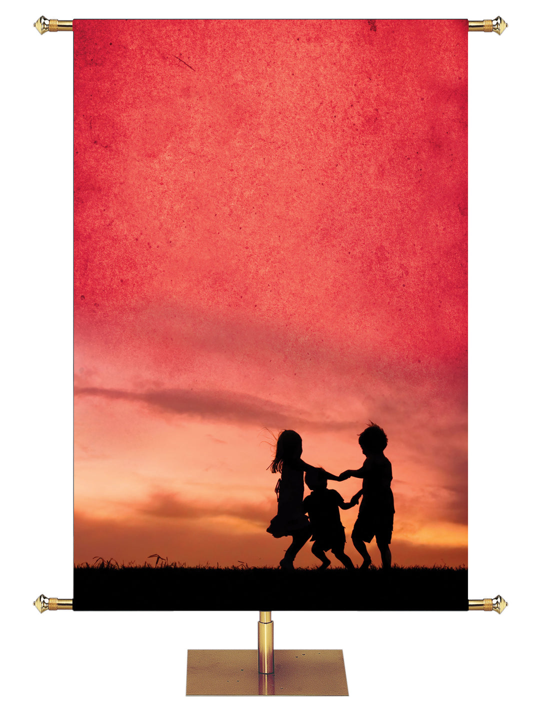 Red Silhouette Custom Banner - Custom Year Round Banners - PraiseBanners