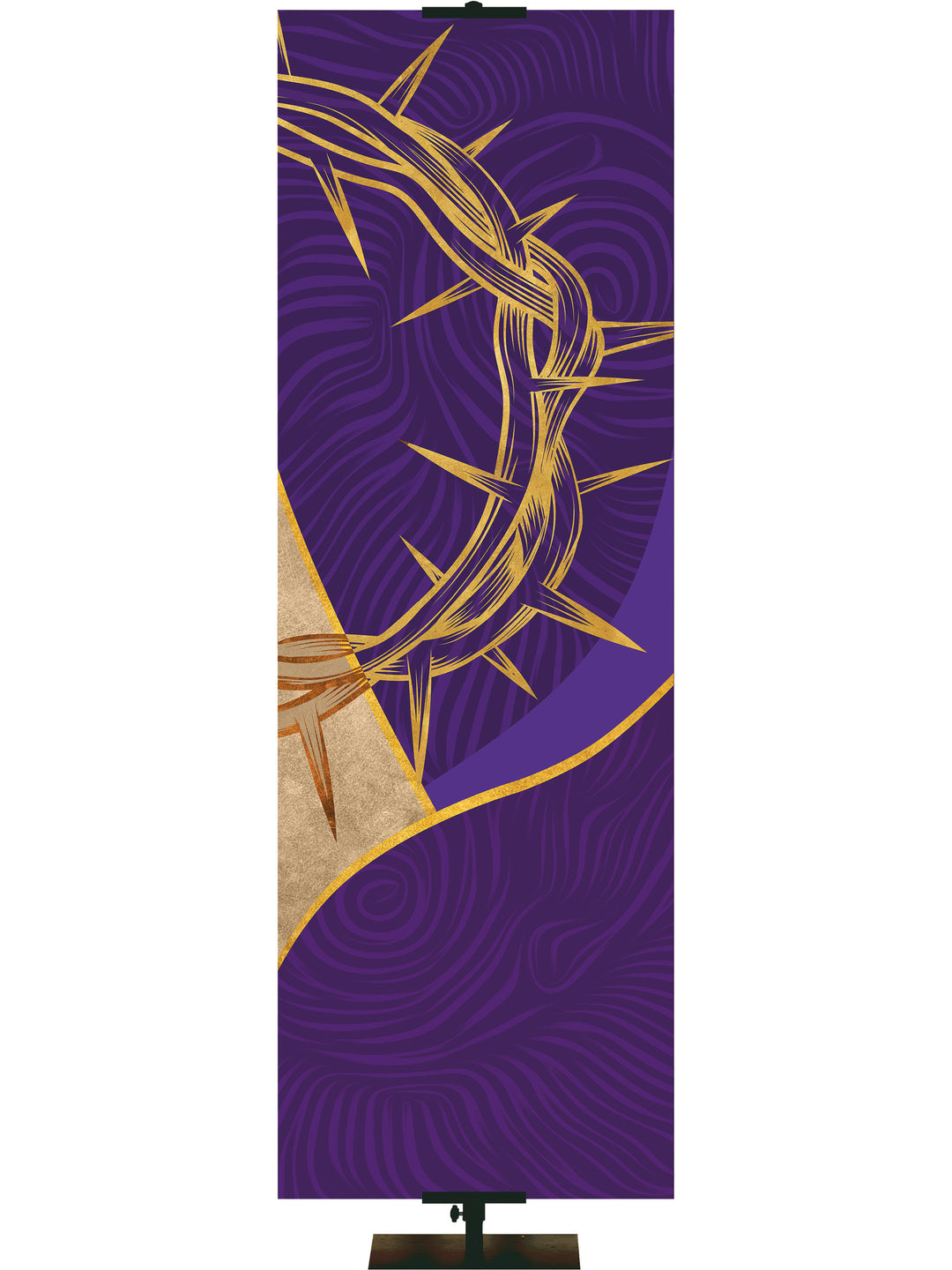 Custom Banner Shimmering Easter He Was Pierced - Custom Easter Banners - PraiseBanners