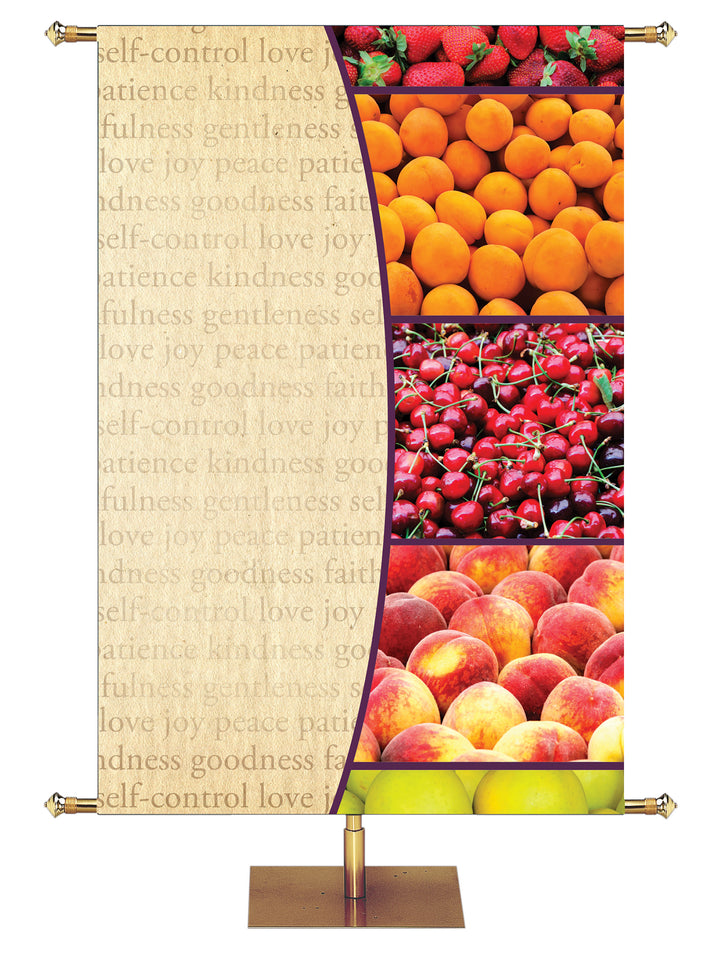 Custom Banner The Fruit of the Spirit Galatians 5:22 - Custom Year Round Banners - PraiseBanners