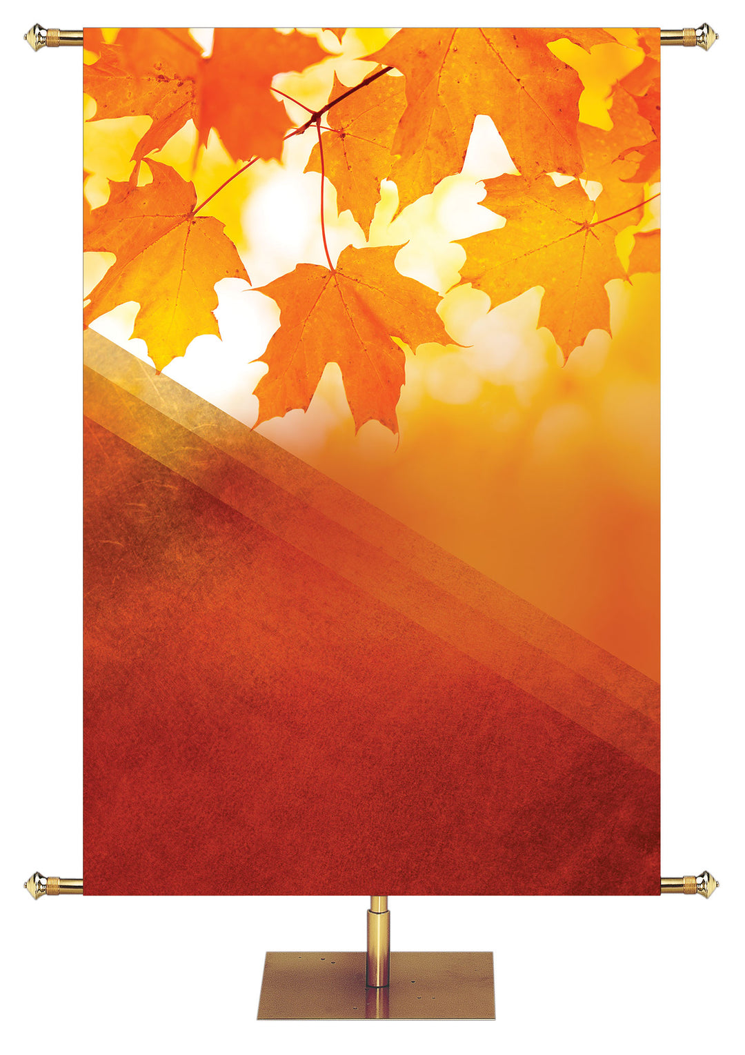 Custom Banner Golden Harvest Enter His Gates - Custom Fall Banners - PraiseBanners