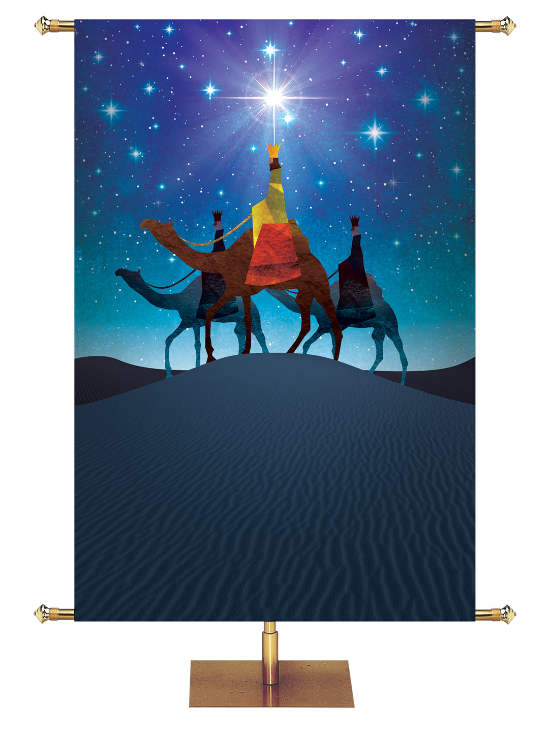 Custom Church Banner for Christmas with Three Wisemen (4)