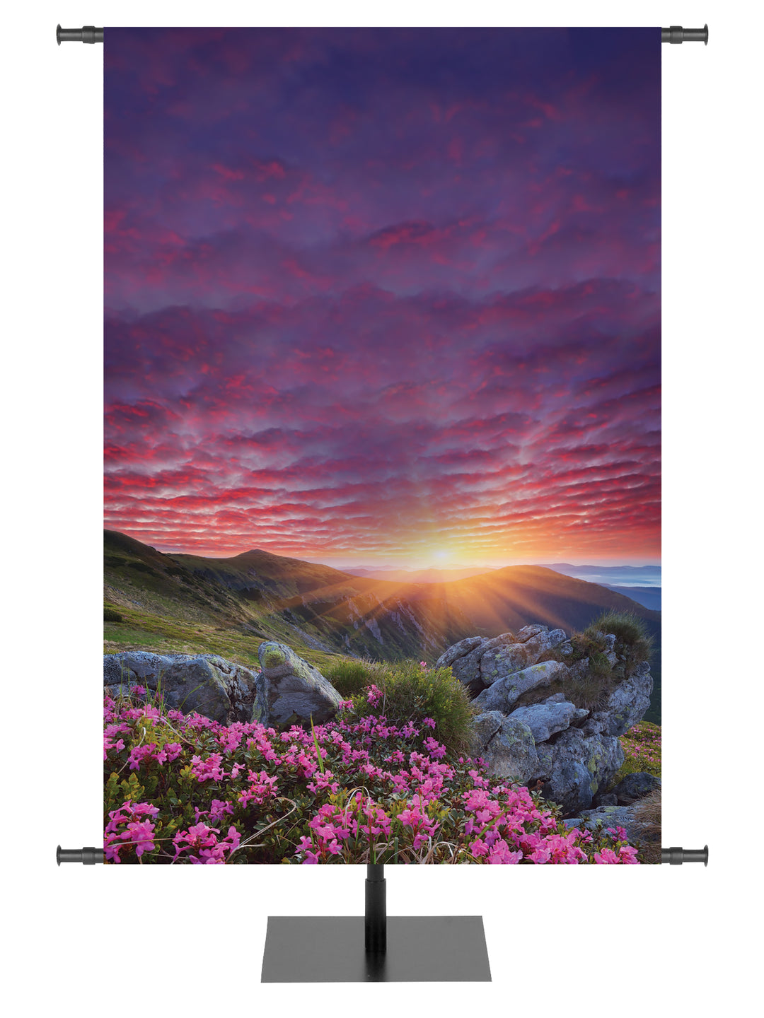 Custom Sunrise and Flowers Hope of Spring Banner - Custom Easter Banners - PraiseBanners