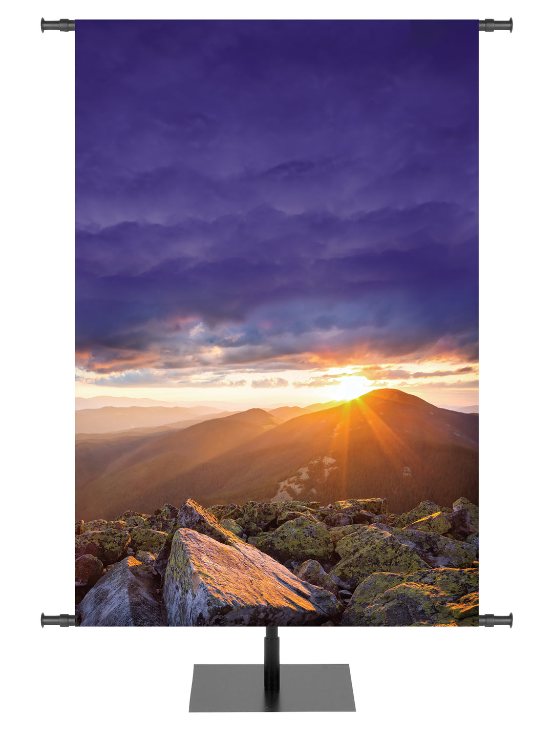 Custom Sunrise on Mountain Hope of Spring Banner - Custom Easter Banners - PraiseBanners