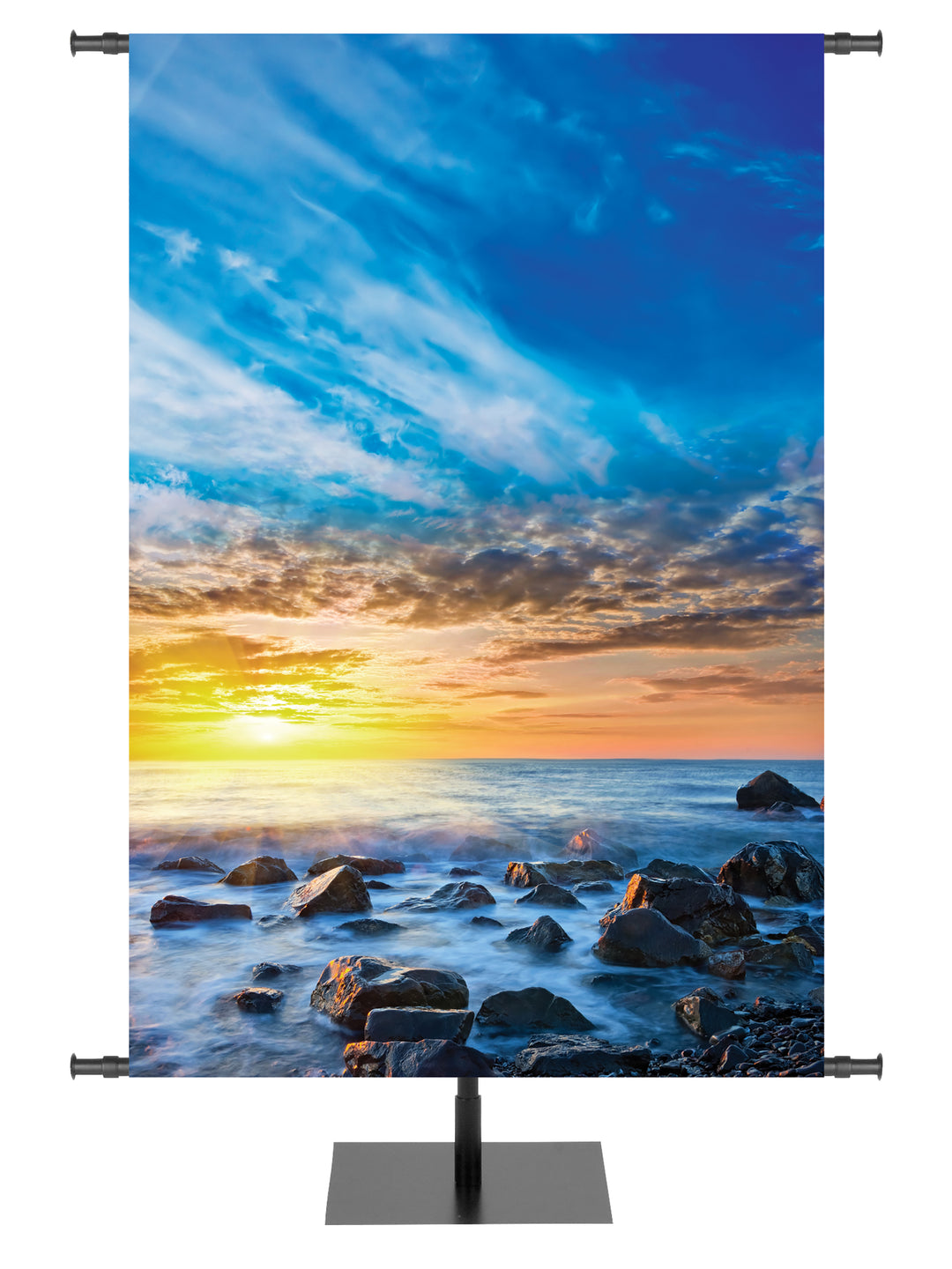 Custom Sunrise on Ocean New Hope of Spring Banner - Custom Easter Banners - PraiseBanners