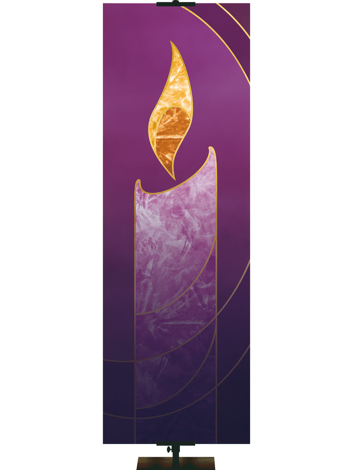 Colors of the Liturgy Custom Banner Candle - Custom Liturgical Banners - PraiseBanners