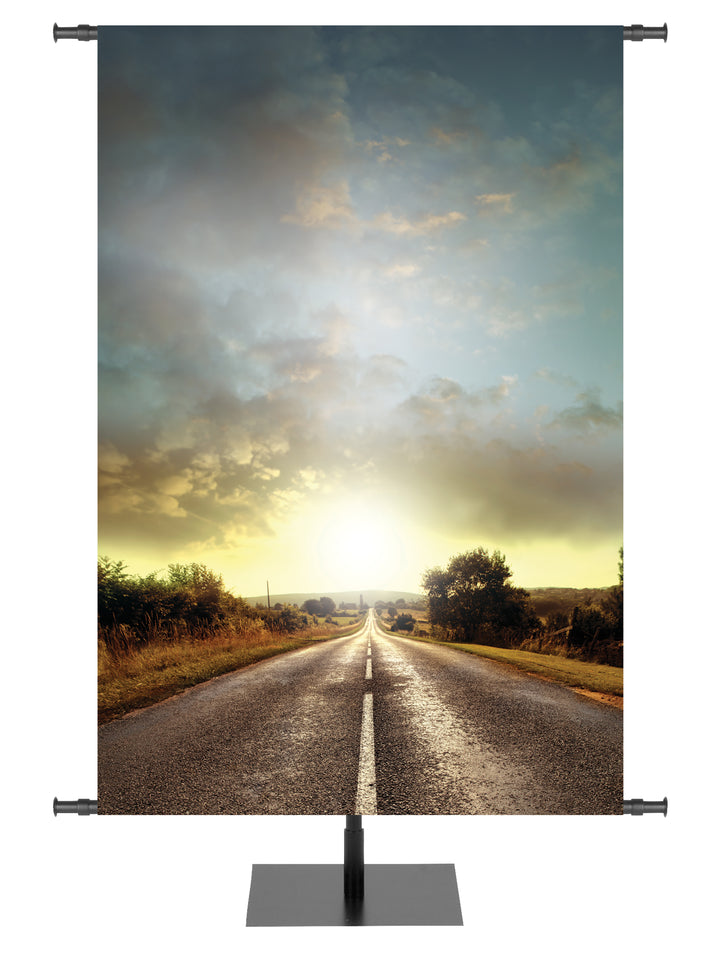 Custom Banner Country Road 1 - Custom Mission Banners - PraiseBanners