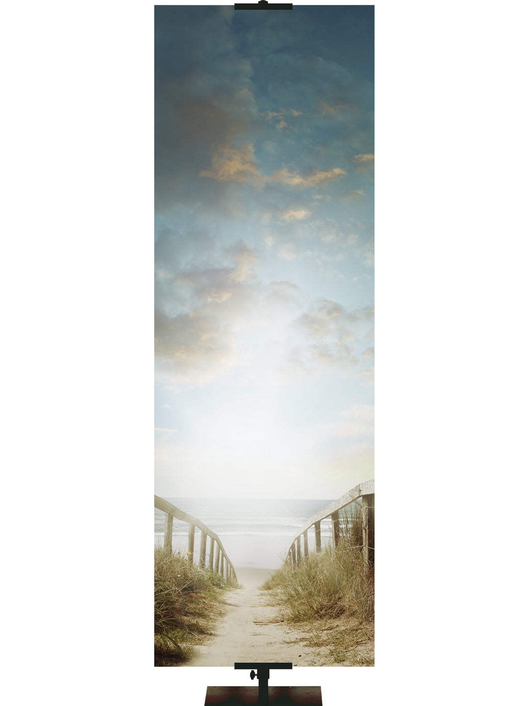 Custom Banner Beach Path 1 - Custom Mission Banners - PraiseBanners