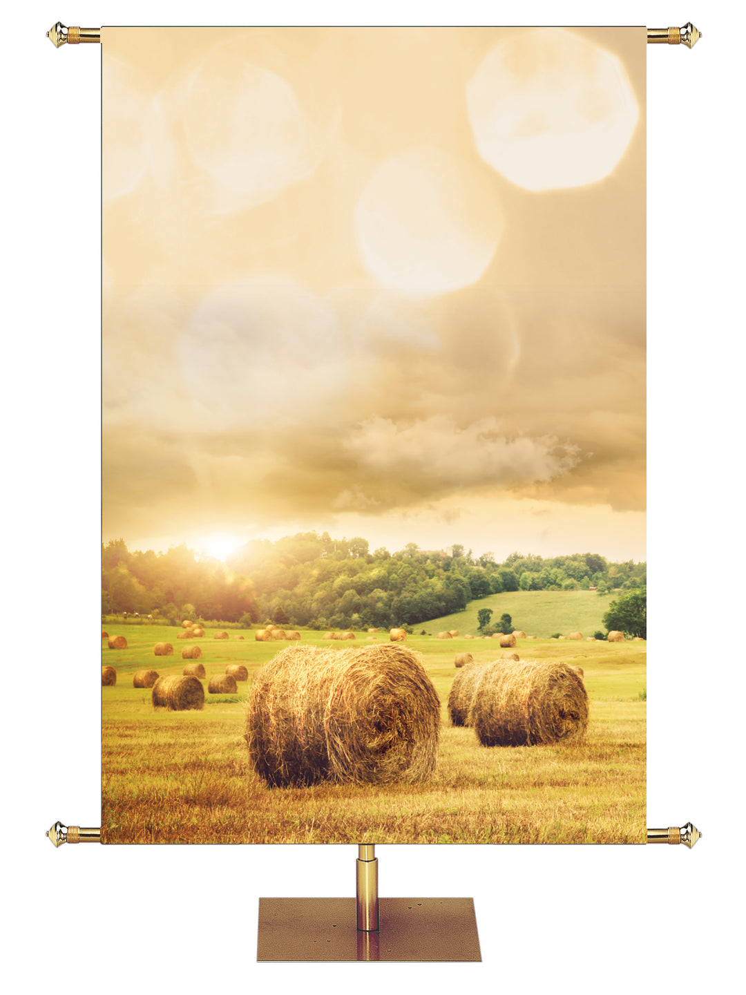 Harvest Custom Banner Background - Custom Mission Banners - PraiseBanners