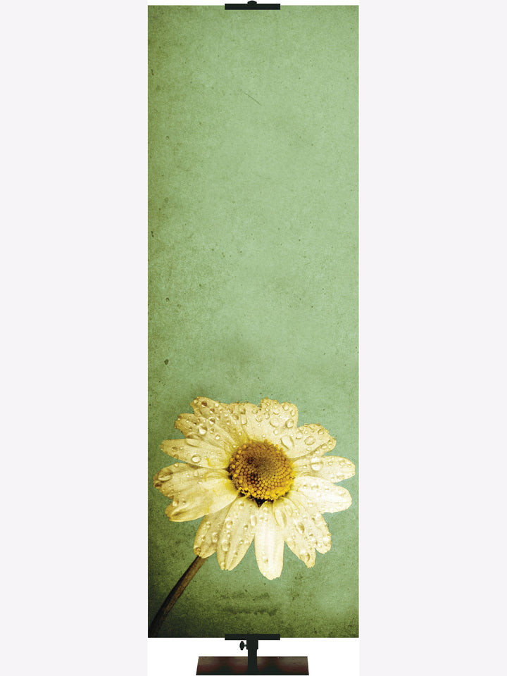 Daisy on Green Custom Banner - Custom Easter Banners - PraiseBanners