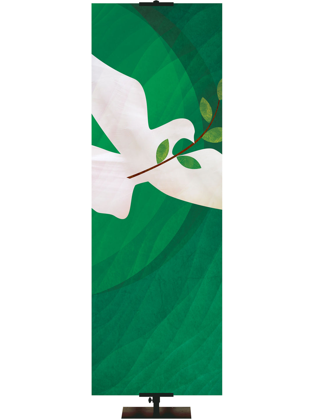 Peace In Christ Custom Banner Dove with Olive Branch 3 Left - Custom Banners - PraiseBanners