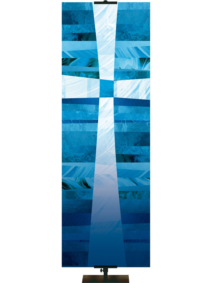 Redeeming Love Cross Left Custom Banner - Custom Easter Banners - PraiseBanners