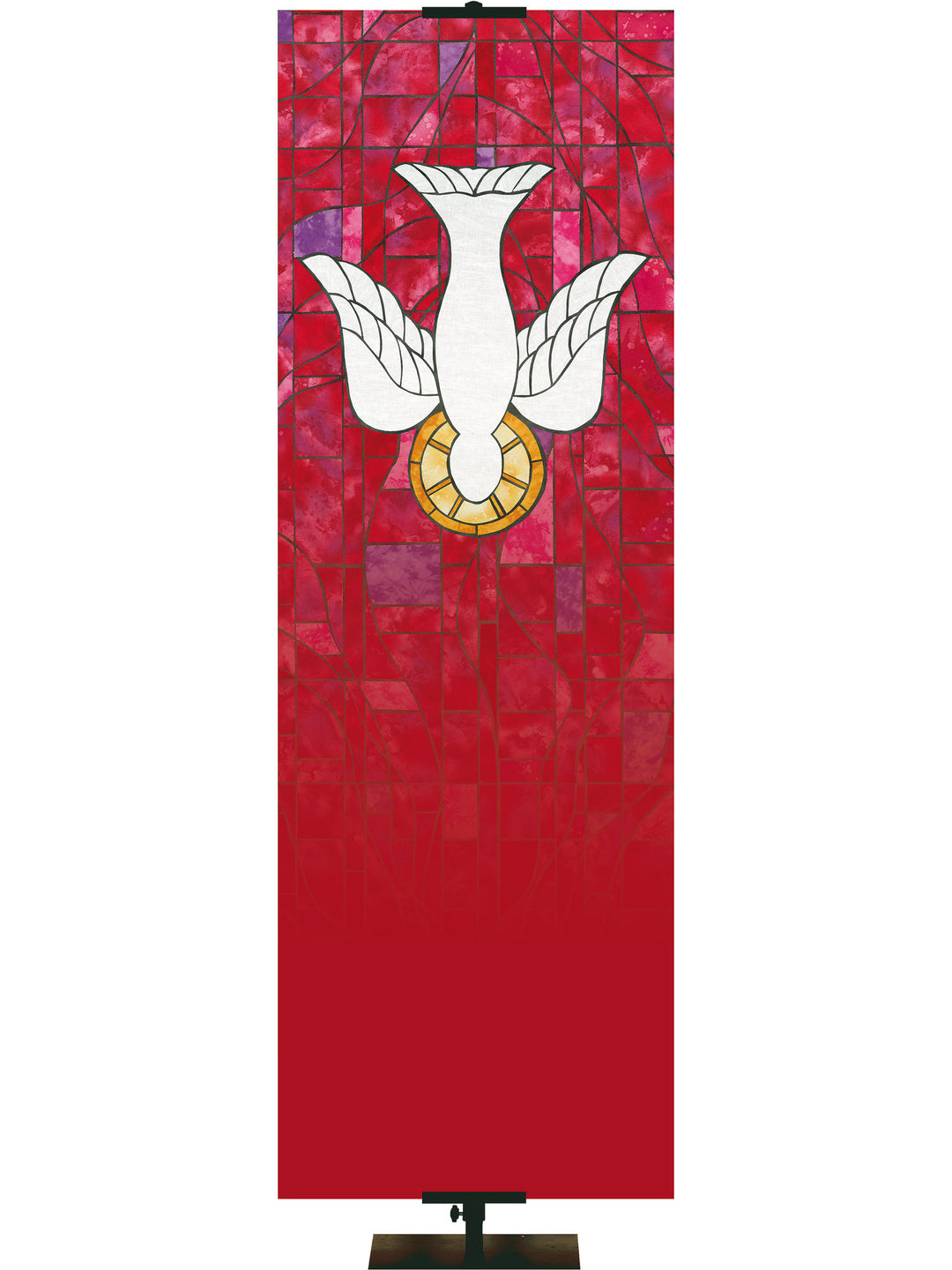 Stained Glass Dove Custom Banner - Custom Liturgical Banners - PraiseBanners