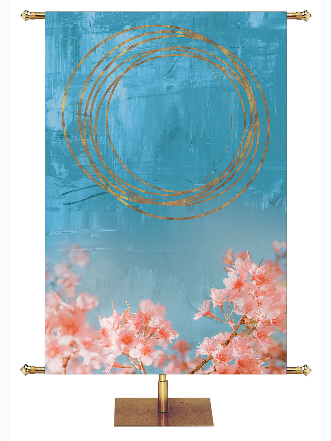 Spring Awakenings Cherry Blossoms Custom Banner - Custom Easter Banners - PraiseBanners