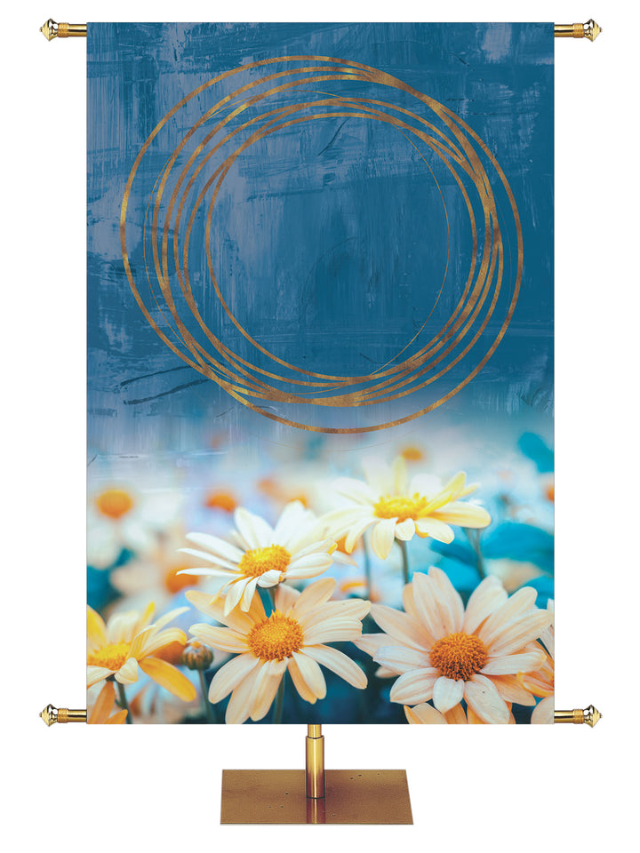 Spring Awakenings Daisies Custom Banner - Custom Easter Banners - PraiseBanners