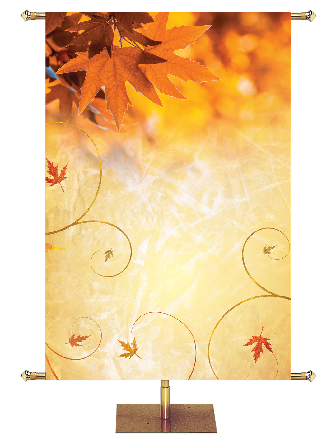 Custom Banner Majestic Autumn All the Time God is Good - Custom Fall Banners - PraiseBanners