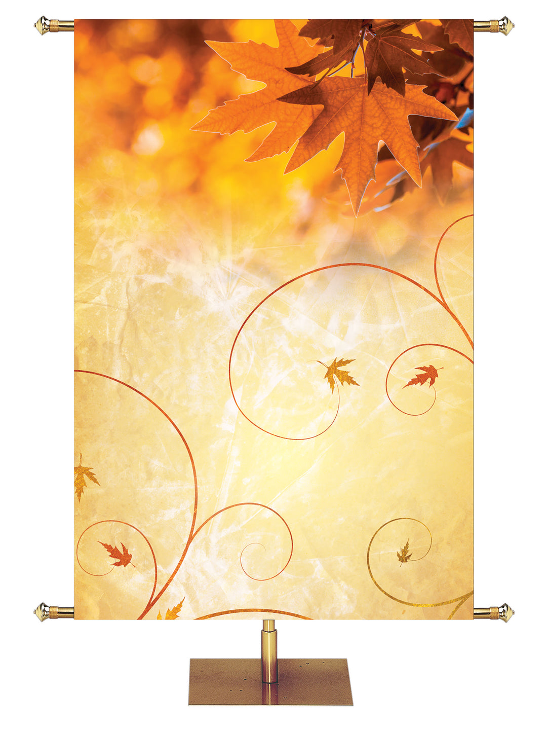 Custom Banner Majestic Autumn God is Good All the Time - Custom Fall Banners - PraiseBanners