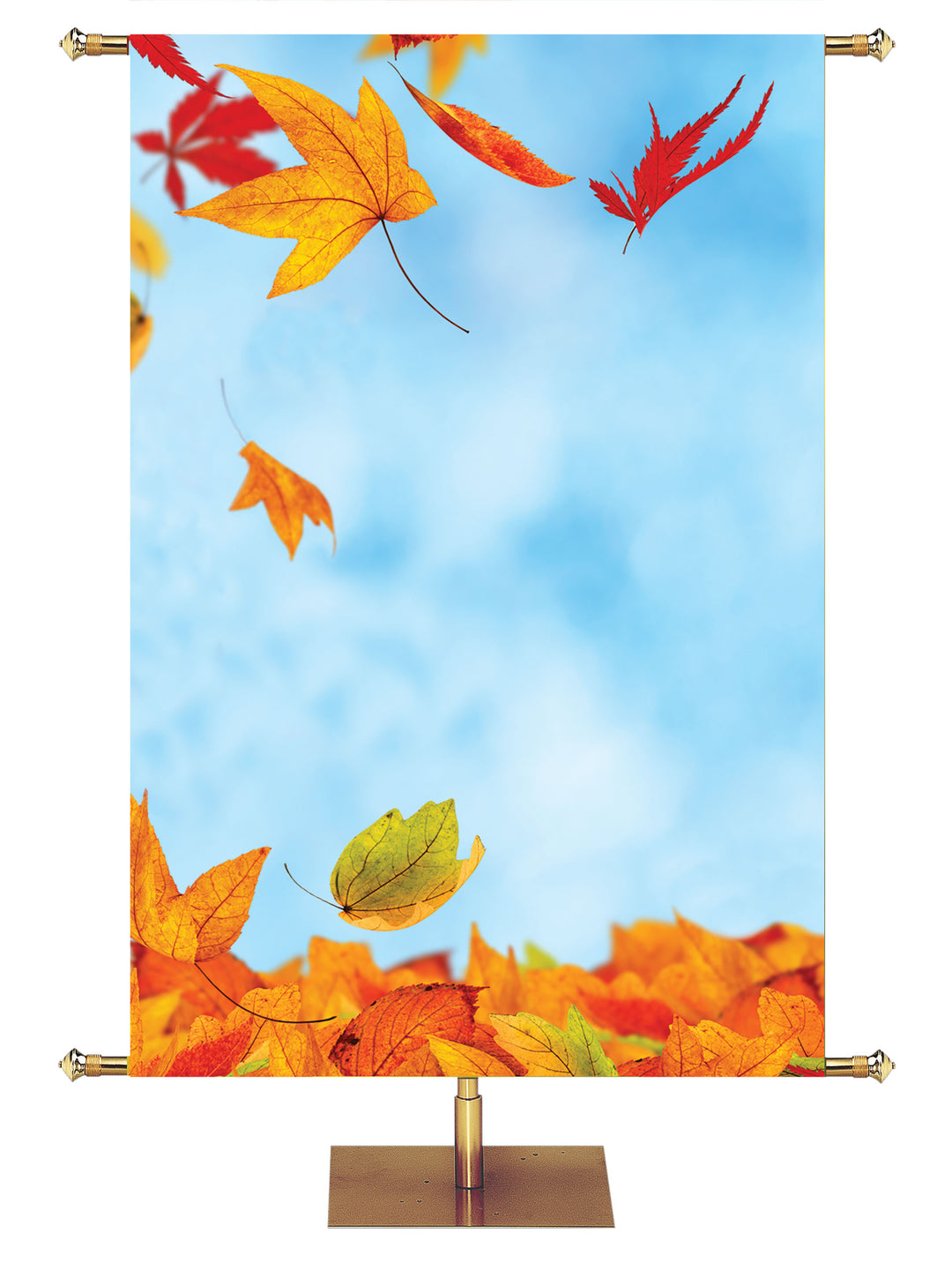 Custom Banner Contemporary Thanksgiving Enter His Gates Design 1 - Custom Fall Banners - PraiseBanners