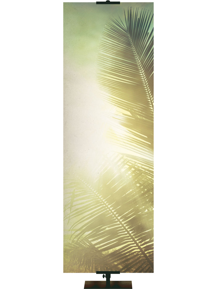 Custom Welcome Banner Blessed Palm Leaf - Custom Welcome Banners - PraiseBanners