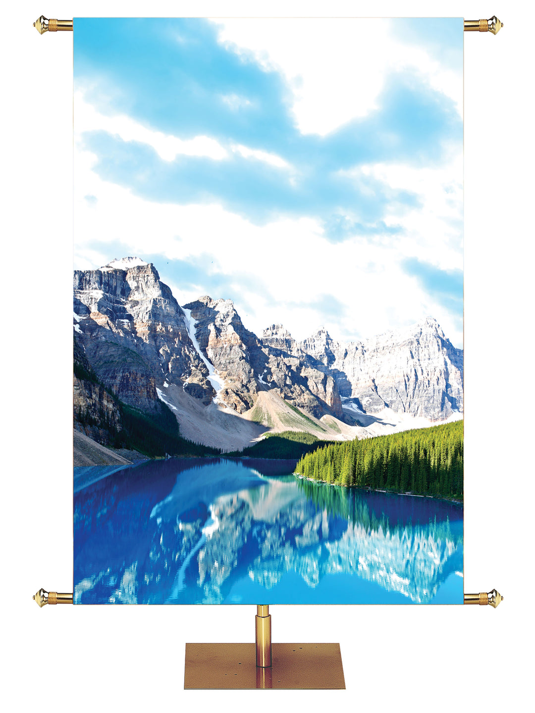 Custom Mountains Banner Words of Hope - Custom Year Round Banners - PraiseBanners