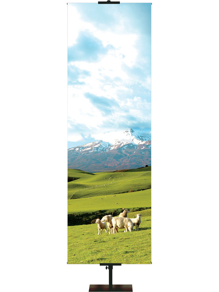 Custom Green Pastures Banner Words of Hope - Custom Year Round Banners - PraiseBanners