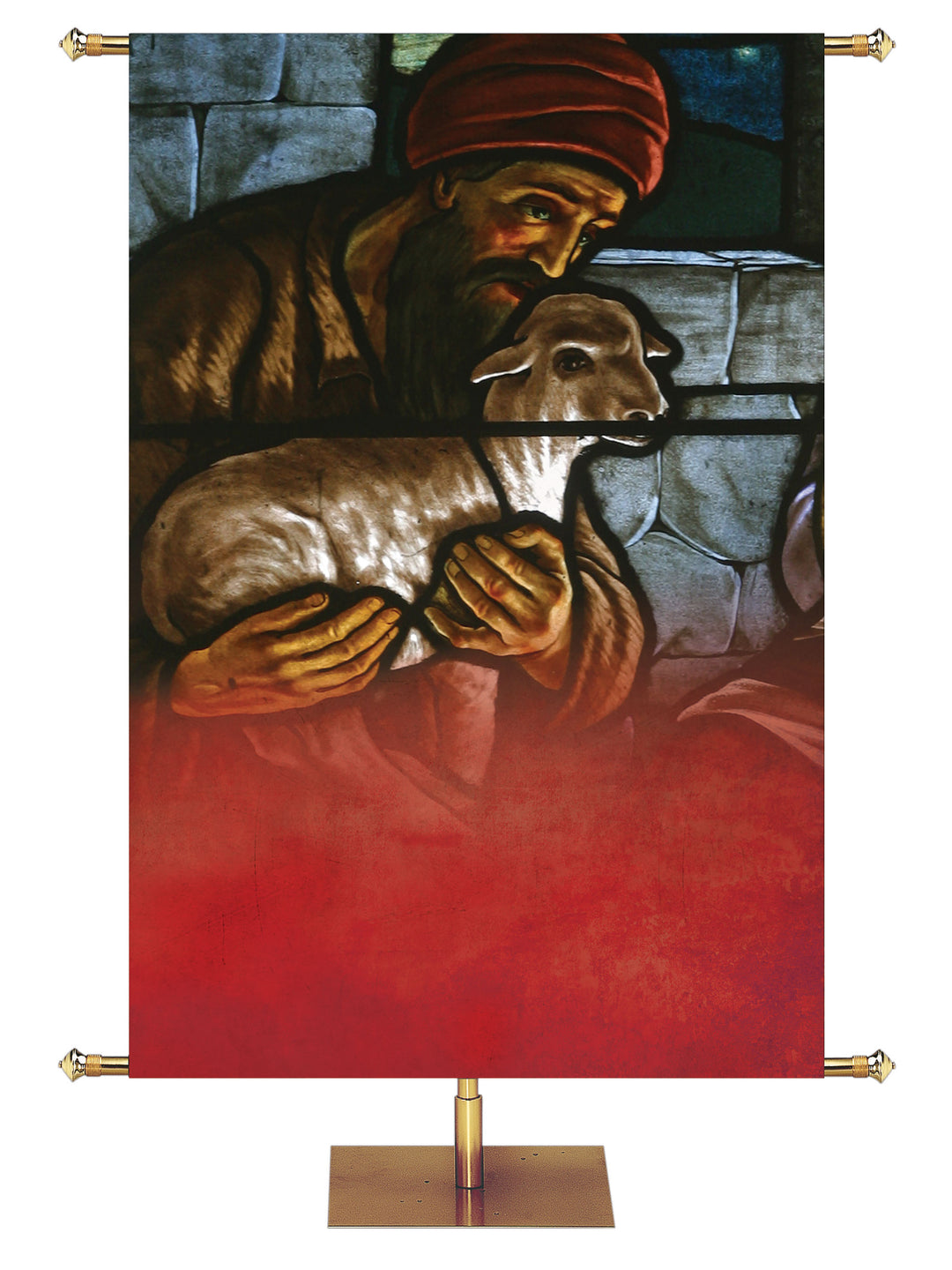 Custom Stained Glass Nativity II - Custom Christmas Banners - PraiseBanners