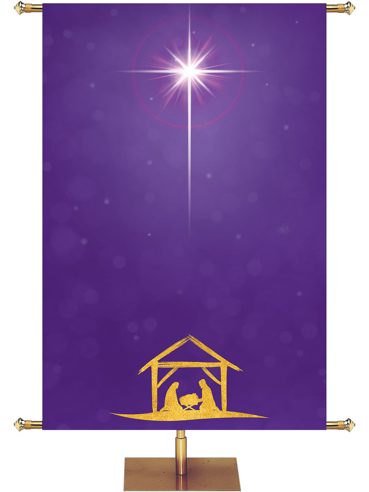 Good Tidings Custom Banner In 4 Color Options - Custom Christmas Banners - PraiseBanners