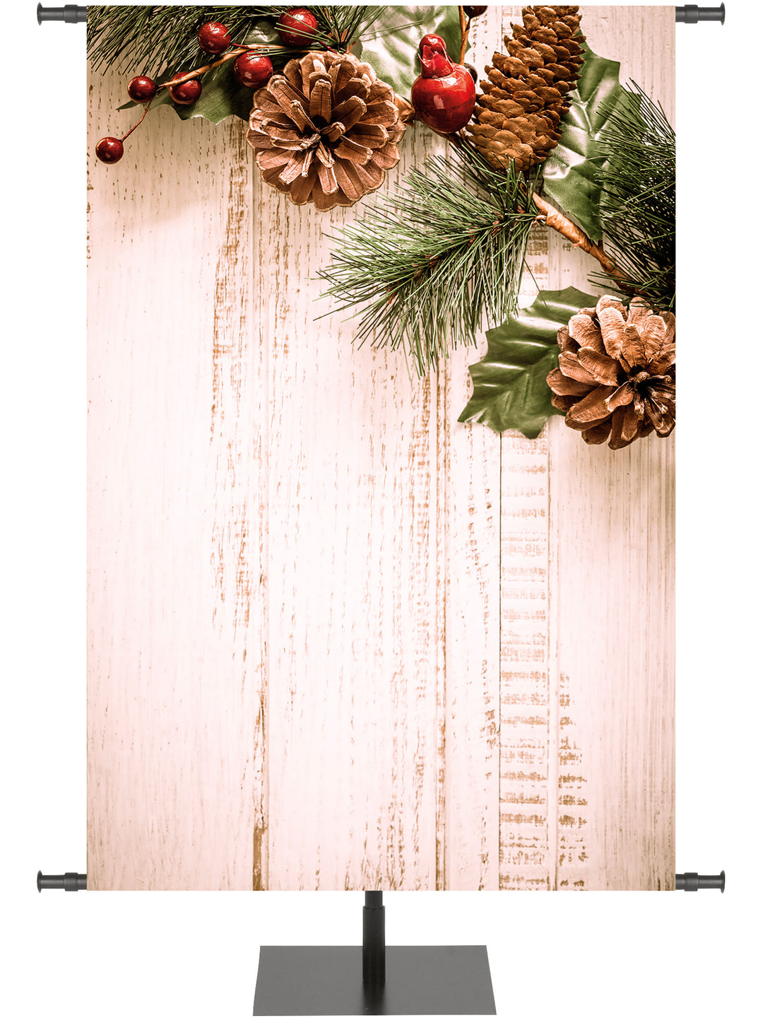 Custom Banner Heartland Christmas Collection Left - Custom Christmas Banners - PraiseBanners