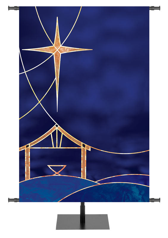 Custom Banner Away in a Manger Mighty God