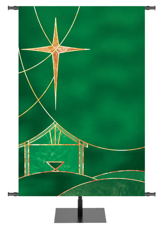 Custom Banner Away in a Manger Mighty God