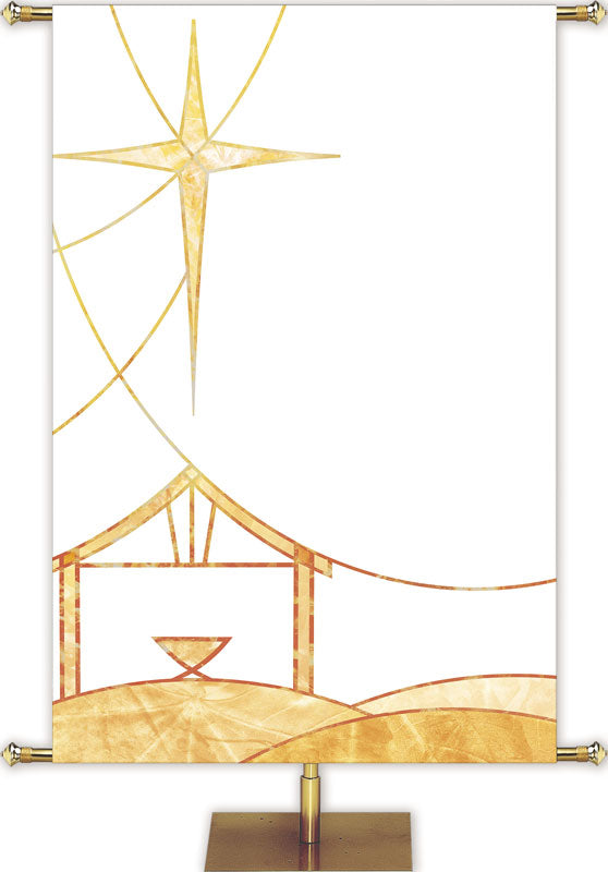 Custom Banner Away in a Manger Mighty God