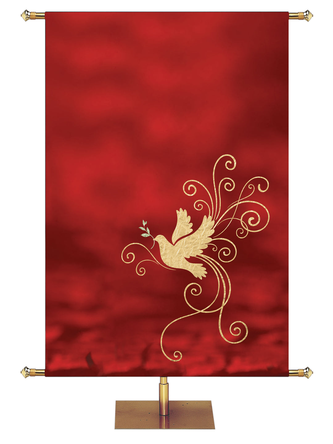 Custom Christmas Foil Dove Banner-Right - Custom Christmas Banners - PraiseBanners