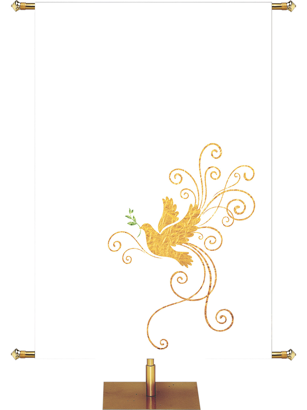 Custom Christmas Foil Dove Banner-Right - Custom Christmas Banners - PraiseBanners