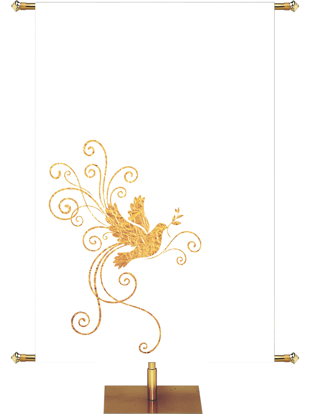 Custom Christmas Foil Dove Banner-Left - Custom Christmas Banners - PraiseBanners