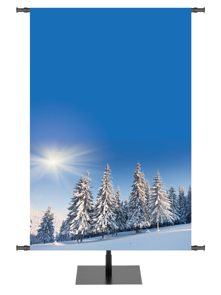 Custom Portraits of Sacred Winter IV - Custom Christmas Banners - PraiseBanners