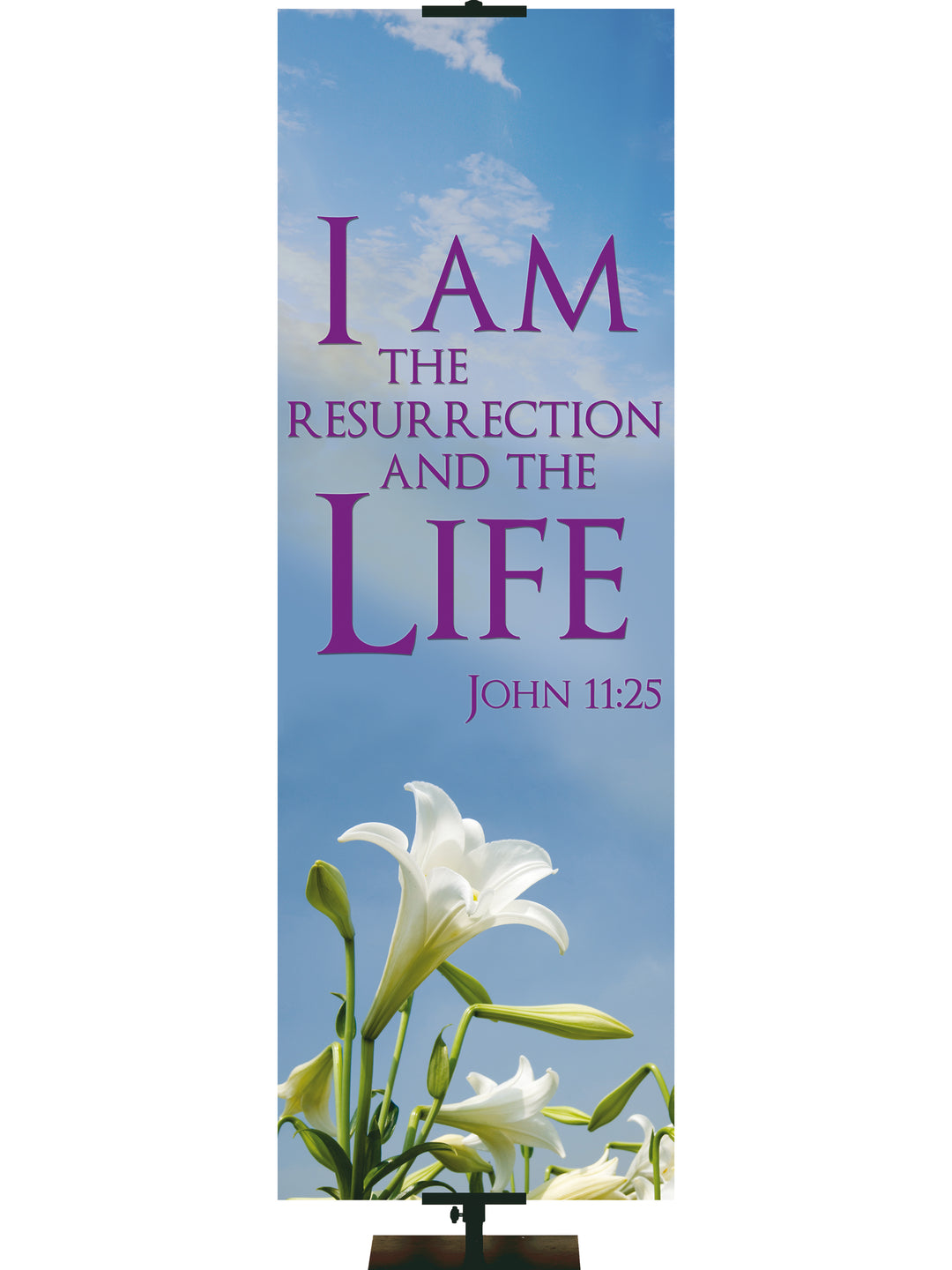 Contemporary Easter I Am the Resurrection - Easter Banners - PraiseBanners